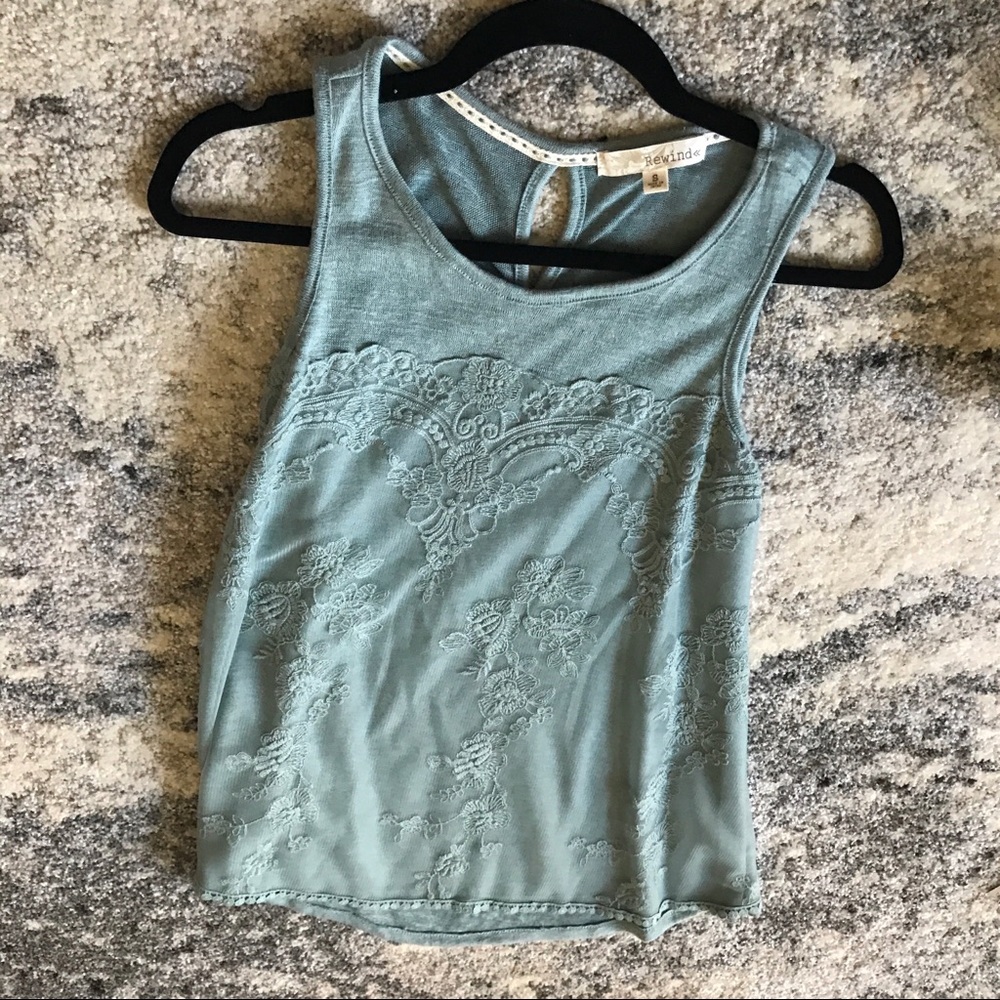 Light blue detailed blouse